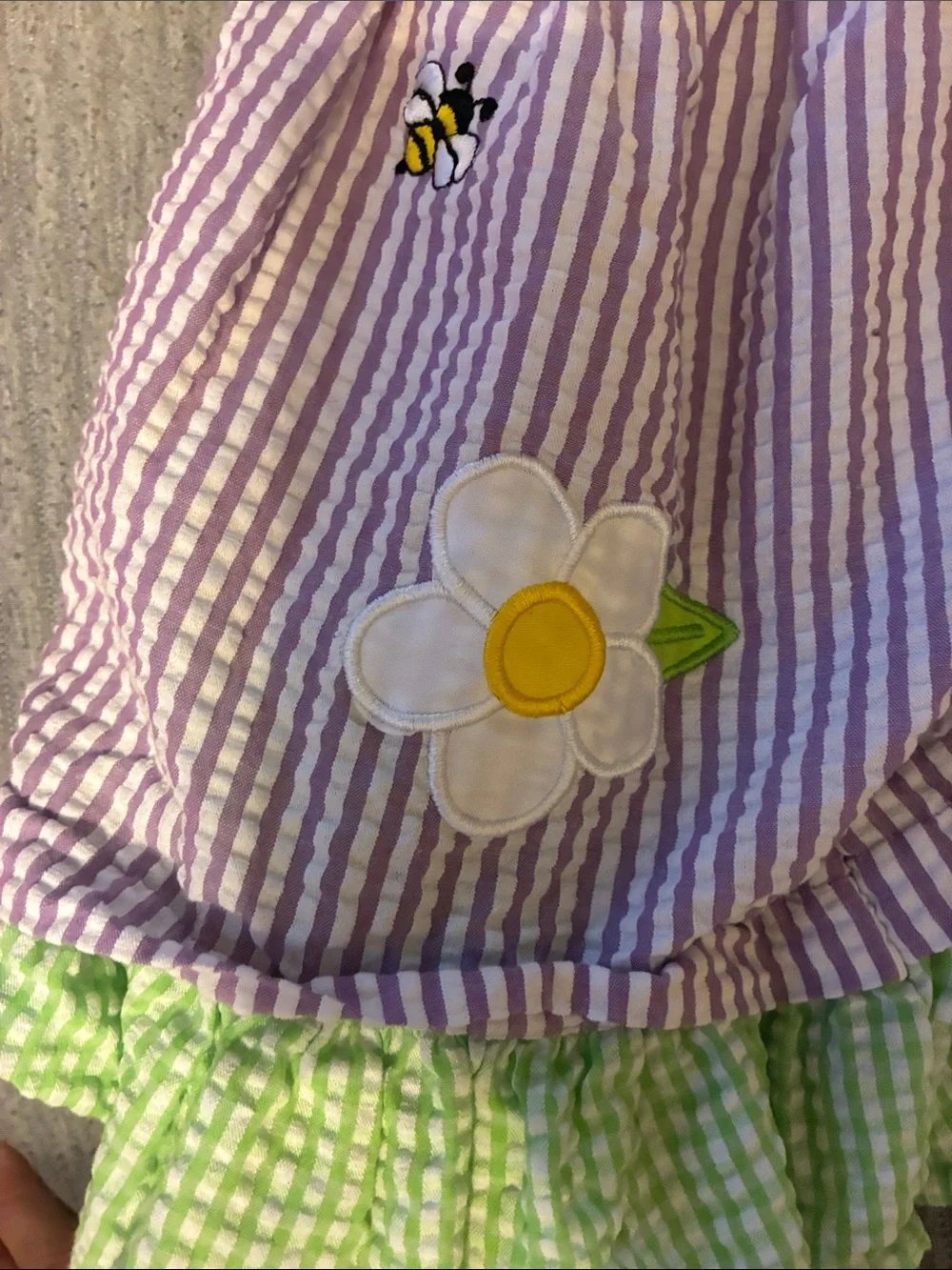 (2 )set pc Pink Paris Print Dress and one Purple,white with butterflies 18-24